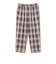 2 Pleats Relax Trousers Waffle Plaid