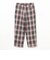 2 Pleats Relax Trousers Waffle Plaid