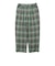 2 Pleats Relax Trousers Waffle Plaid