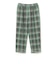 2 Pleats Relax Trousers Waffle Plaid