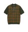 Half Zip Panel Polo Ombre Plaid