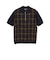 Half Zip Panel Polo Ombre Plaid