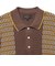 Knit Polo Front Stripe Jacquard