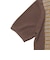 Knit Polo Front Stripe Jacquard