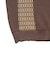 Knit Polo Front Stripe Jacquard