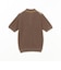 Knit Polo Front Stripe Jacquard