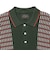Knit Polo Front Stripe Jacquard