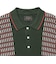 Knit Polo Front Stripe Jacquard