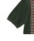 Knit Polo Front Stripe Jacquard