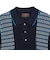 Knit Polo Front Stripe Jacquard