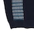 Knit Polo Front Stripe Jacquard