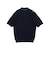 Knit Polo Front Stripe Jacquard