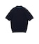 Knit Polo Front Stripe Jacquard