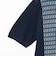 Knit Polo Front Stripe Jacquard