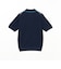 Knit Polo Front Stripe Jacquard