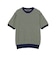 Knit Tee Dot Pattern Jacquard