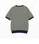 Knit Tee Dot Pattern Jacquard