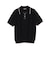 Knit Polo Raised Pattern Jacquard Line