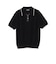 Knit Polo Raised Pattern Jacquard Line