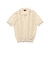 Knit Polo Raised Pattern Jacquard Line