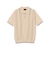 Knit Polo Raised Pattern Jacquard Line