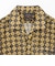 Italian Collar Mesh Print