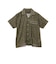 Italian Collar Mesh Print