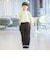 裾レース フレア パンツ （90～140cm）楽ちん / リラックスパンツ / 通学 /