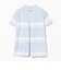 PURPLE LABEL / バックタック ボーダー モックネック トップス（接触冷感・吸水速乾・UVカット）