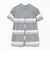 PURPLE LABEL / バックタック ボーダー モックネック トップス（接触冷感・吸水速乾・UVカット）