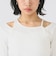 RIB キリカエ アシメネック Tシャツ