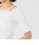RIB キリカエ アシメネック Tシャツ