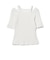 RIB キリカエ アシメネック Tシャツ