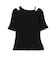RIB キリカエ アシメネック Tシャツ