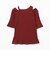 RIB キリカエ アシメネック Tシャツ