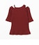 RIB キリカエ アシメネック Tシャツ