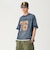 メッシュ プリント Tシャツ【ワイドショートフィット】