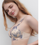 フラワープリントレースノンワイヤーブラ