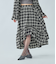 ラッフルチェックフレアスカート
