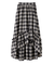 ラッフルチェックフレアスカート