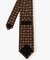 オレンジ×ブラウン レトロモチーフネクタイ