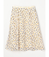 スクエアドットプリント スカート