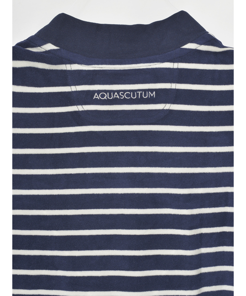 GOLF MEN ベアワッペンボーダーモックネック｜アクアスキュー