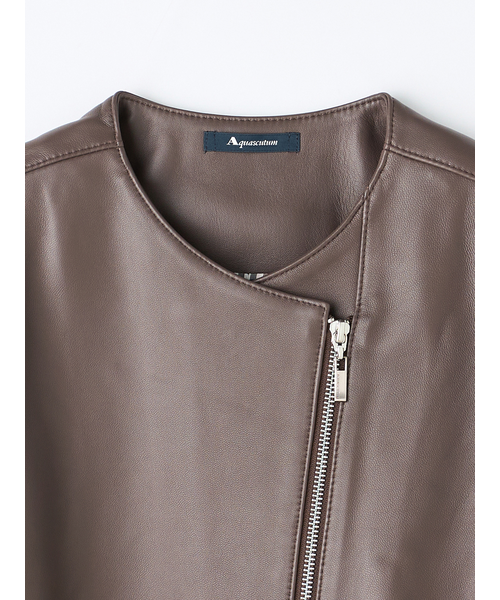 ラムレザーライダースジャケット｜アクアスキュータムの