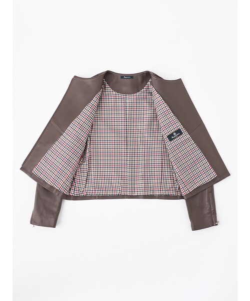 ラムレザーライダースジャケット｜アクアスキュータムのアウトレット