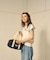 FILAⅹROSEBUD BI-COLOR BOSTON BAG