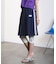 FILAⅹROSEBUD SIDE LINE PLEATED SKIRT