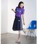 FILAⅹROSEBUD SIDE LINE PLEATED SKIRT