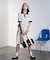 FILAⅹROSEBUD SIDE LINE PLEATED SKIRT