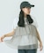 TULLE FRILL PATTERN TOP